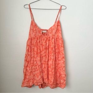 INDAH Charlotte Babydoll Mini Dress Orange L